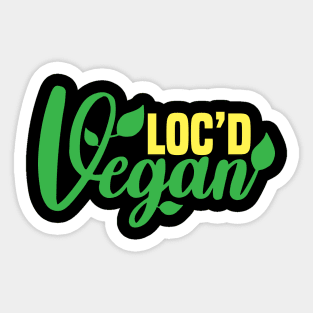 Loc'd Vegan Sticker